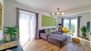 Χώρος καθιστικού στο Luxury apartment Viktorija with private pool