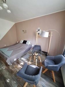 Posezení v ubytování Aréna Apartman