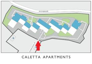 Plán poschodí v ubytovaní Caletta Apartments