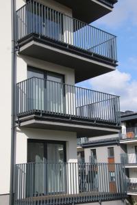 Balkón nebo terasa v ubytování Apartament ARS Platinium Wisła-Spokojna