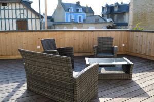Balkón nebo terasa v ubytování La Tourelle - Balcon vue mer et terrasse plein sud
