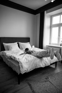 Postel nebo postele na pokoji v ubytování Aparthotel Amella