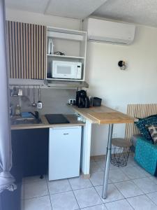 Köök või kööginurk majutusasutuses Studio Cosy Anse Mitan Trois Ilets