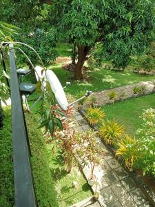 a garden with aurnedificialificialificialificialificialificialificialificialificialificialificial at Kithmi Resort in Polonnaruwa