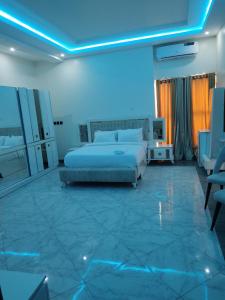 Postel nebo postele na pokoji v ubytování Passready Hotel and Suites Nnewi