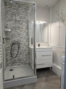 Et badeværelse på Les camélias