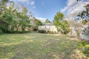 an empty yard in front of a house at Augusta Home with Fenced Yard - 4 Mi to Downtown! in Augusta