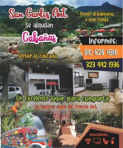 a flyer for an event in a resort at el paraiso de juanjo in San Carlos