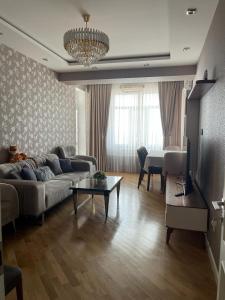 Χώρος καθιστικού στο Blue Residence Baku