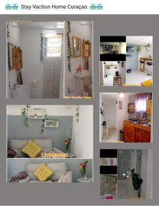 a collage of pictures of a home at stay vacation home curaçao in Willemstad