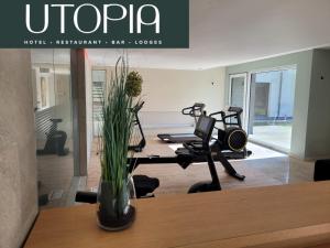 Pusat kecergasan dan/atau kemudahan kecergasan di Utopia Hotel - Art & Nature Hotel