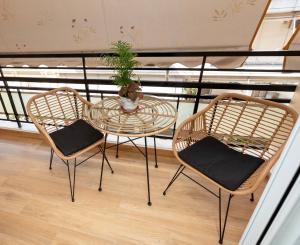 Μπαλκόνι ή βεράντα στο Apartment near City Center