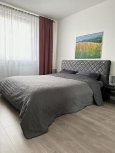Cama o camas de una habitación en Jaukūs apartamentai Šilutėje