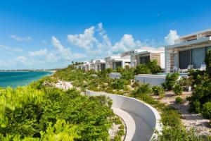 a view of the beach from the resort at Rock House in Providenciales