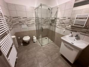 Koupelna v ubytování Apartmány Monastery Suites Žireč