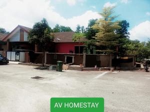 a house that is being remodeled in a driveway at AV HOMESTAY in Kuantan