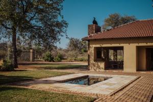 a house with a swimming pool in the yard at Hornbills Rest Country Home in Phalaborwa