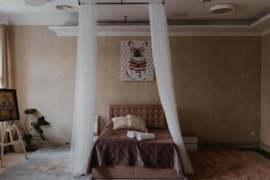 Säng eller sängar i ett rum på Prudentia Hotels Adler