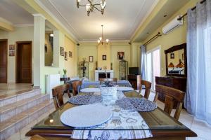 Restaurace v ubytování Armonia Sea View Villa - Frini Lefkada