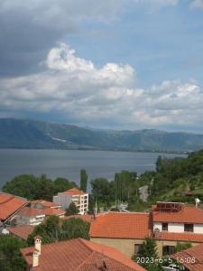 a view of a city with a large body of water at Carte Postale in Kastoria