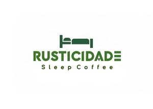 a logo for a sleep coffee company at RustiCidade in São Paulo