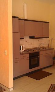 Η κουζίνα ή μικρή κουζίνα στο Ferienwohnung Haus Wehrbüsch