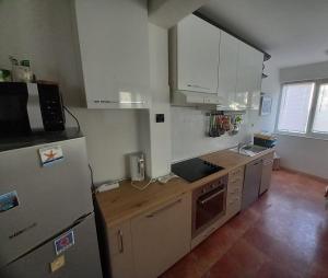 Kuchyň nebo kuchyňský kout v ubytování Apartment Mystic
