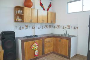 Η κουζίνα ή μικρή κουζίνα στο Apartamento Doña Flor