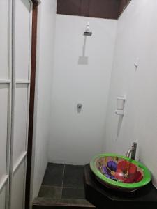 Koupelna v ubytování Cabañas MOHES ballena