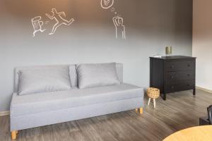 Posezení v ubytování Apartmány v lomnickém pivovaru