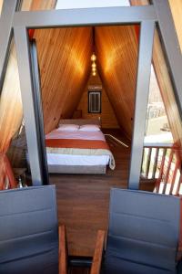 Ліжко або ліжка в номері Reserve Resort Lagodekhi