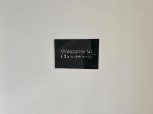 a sign that says welcome to christ home on a wall at Chris Home - Mönchengladbach Minto in Mönchengladbach