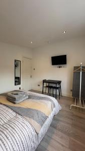 TV a/nebo společenská místnost v ubytování 15 min to Central London Guest Suites 22
