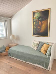 Postel nebo postele na pokoji v ubytování Wohnresidenz Casa Fortuna
