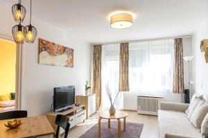 Posezení v ubytování Market Apartman Sopron