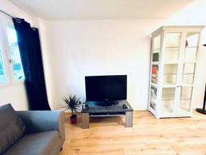 Телевизия и/или развлекателен център в Nice 1 bedroom in Chantilly