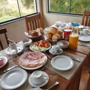 Možnosti snídaně pro hosty v ubytování Villa Rural