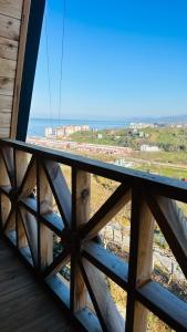 a view of the ocean from a bridge at Greenlife Dağevleri in Rize
