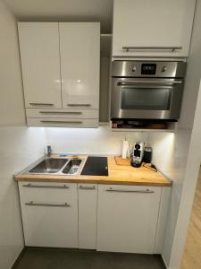 Η κουζίνα ή μικρή κουζίνα στο Comfortable Studio Nuremberg +4 φωτογραφίες