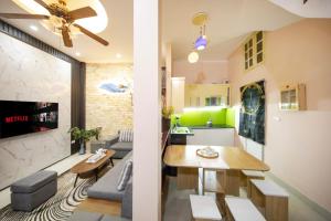 Istumisnurk majutusasutuses Serene Homestay