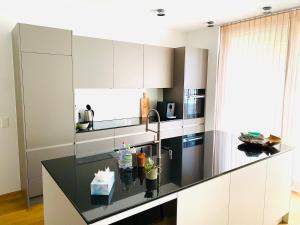 Köök või kööginurk majutusasutuses Luxus-Mountain-Suite Belvita mit Sauna