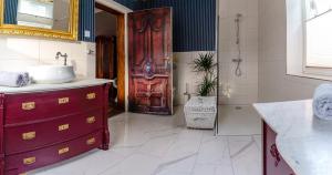 Ένα μπάνιο στο Ferienwohnung Ziegelbergsweg +47 φωτογραφίες