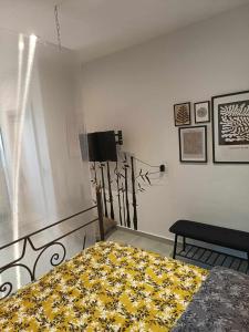 A television and/or entertainment centre at Polys Apartment and Paraskevi studio with view
