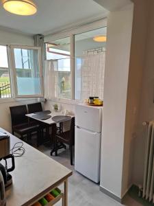 A kitchen or kitchenette at Polys Apartment and Paraskevi studio with view
