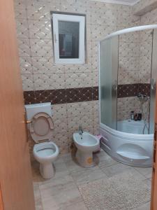 Koupelna v ubytování Apartmani “Dunja”