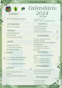a menu for the colombia colombia at Pousada Cantinho de Deus in Conservatória