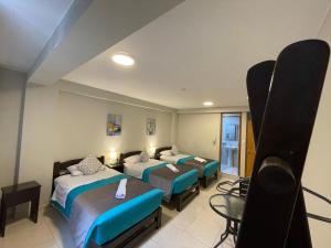 Voodi või voodid majutusasutuse Vianca Hotel toas