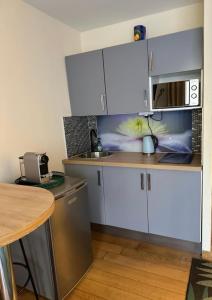 Cuisine ou kitchenette dans l'établissement ODEON view apartment