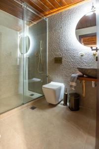 Koupelna v ubytování Guesthouse Lousios