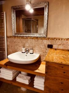 Ett badrum på Maison Bovet Mont Blanc